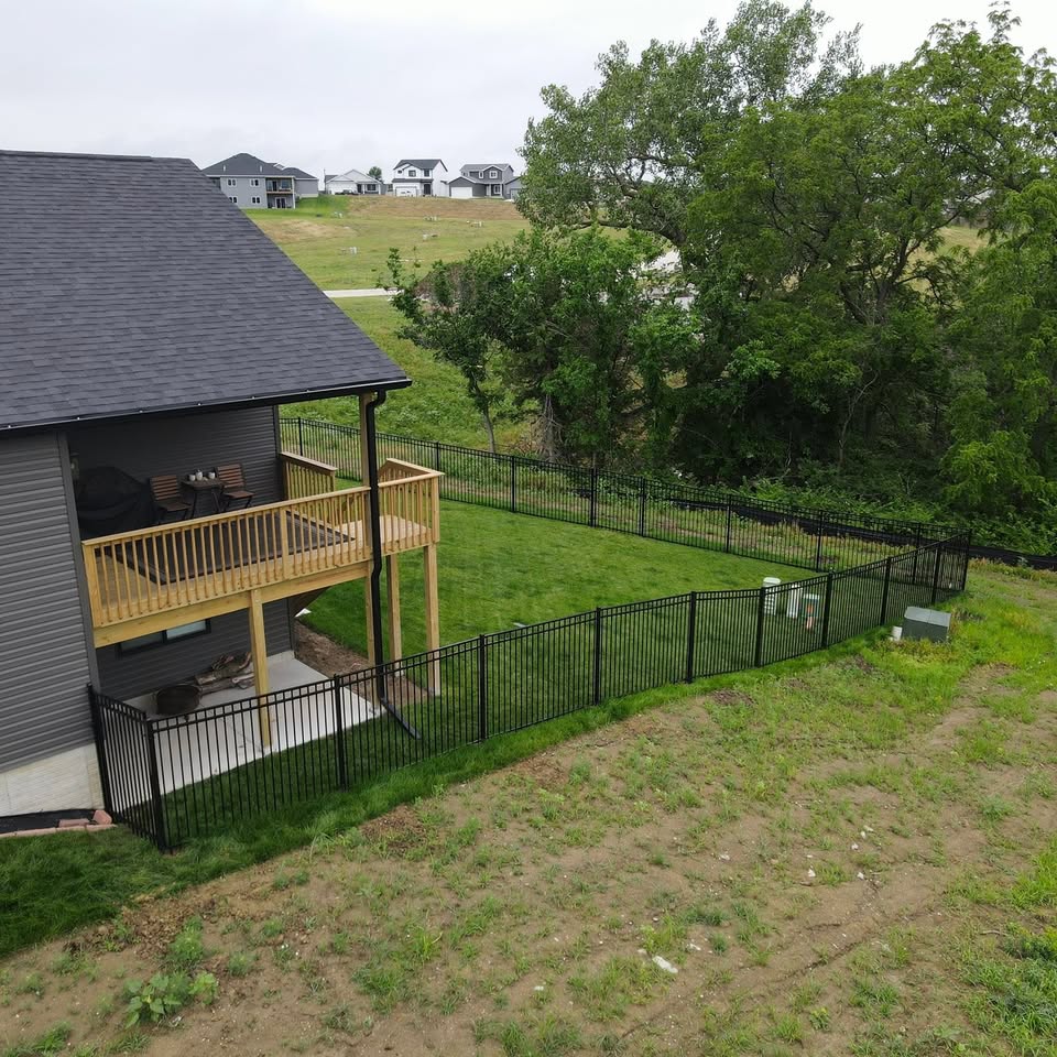 Ornamental Steel Fence in Southeast Nebraska by KD Fencing