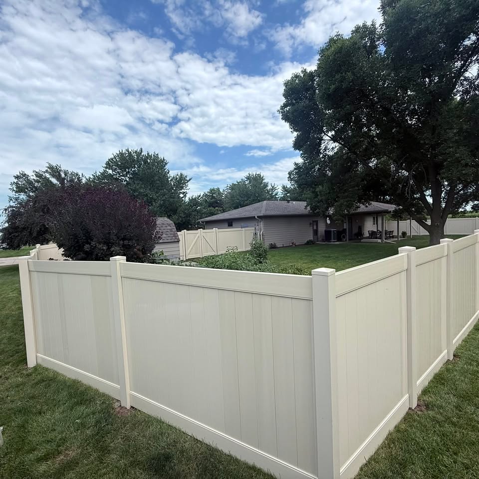 Rental Property Fence by KD Fencing in Southeast Nebraska