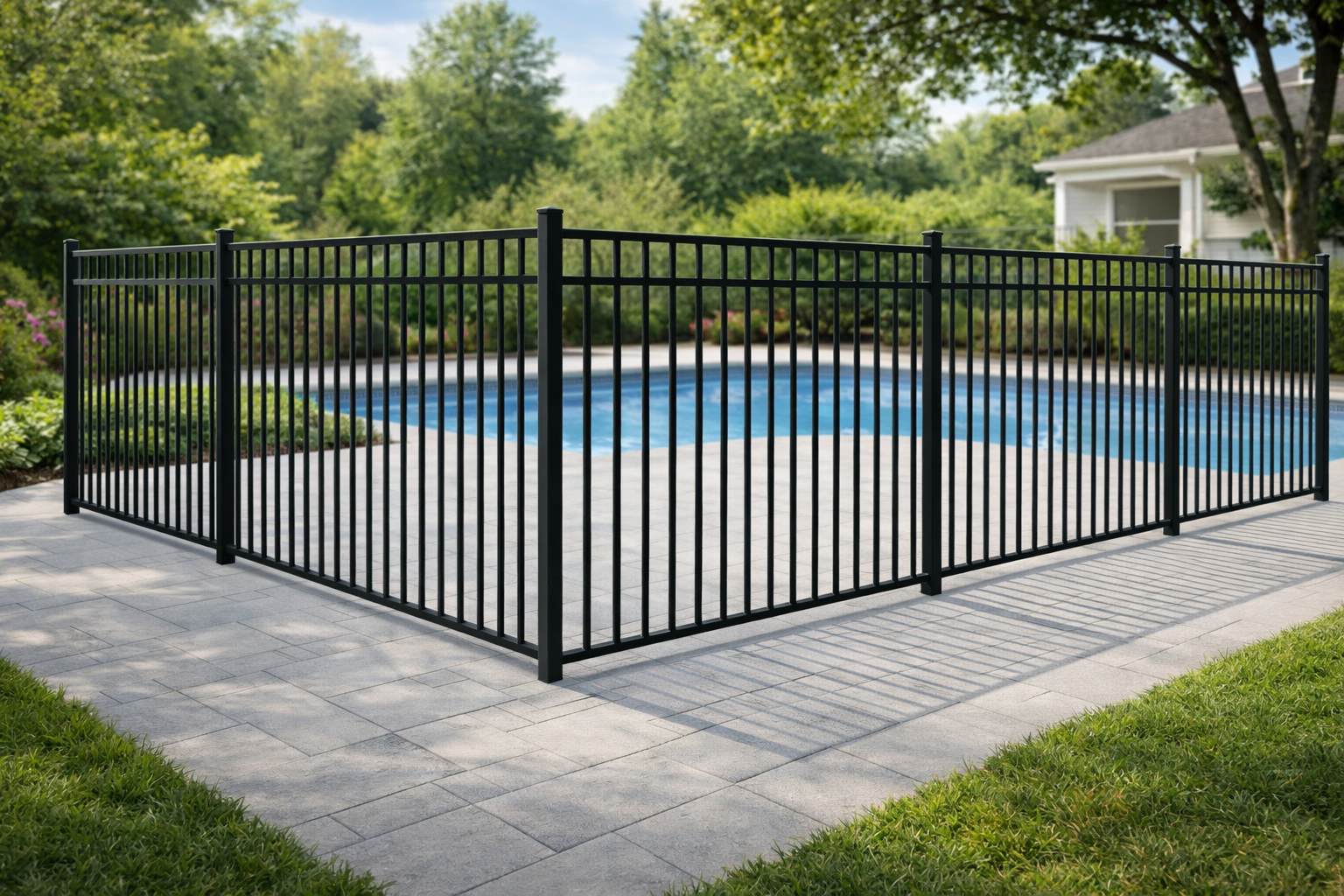 2-Rail Open fence style
