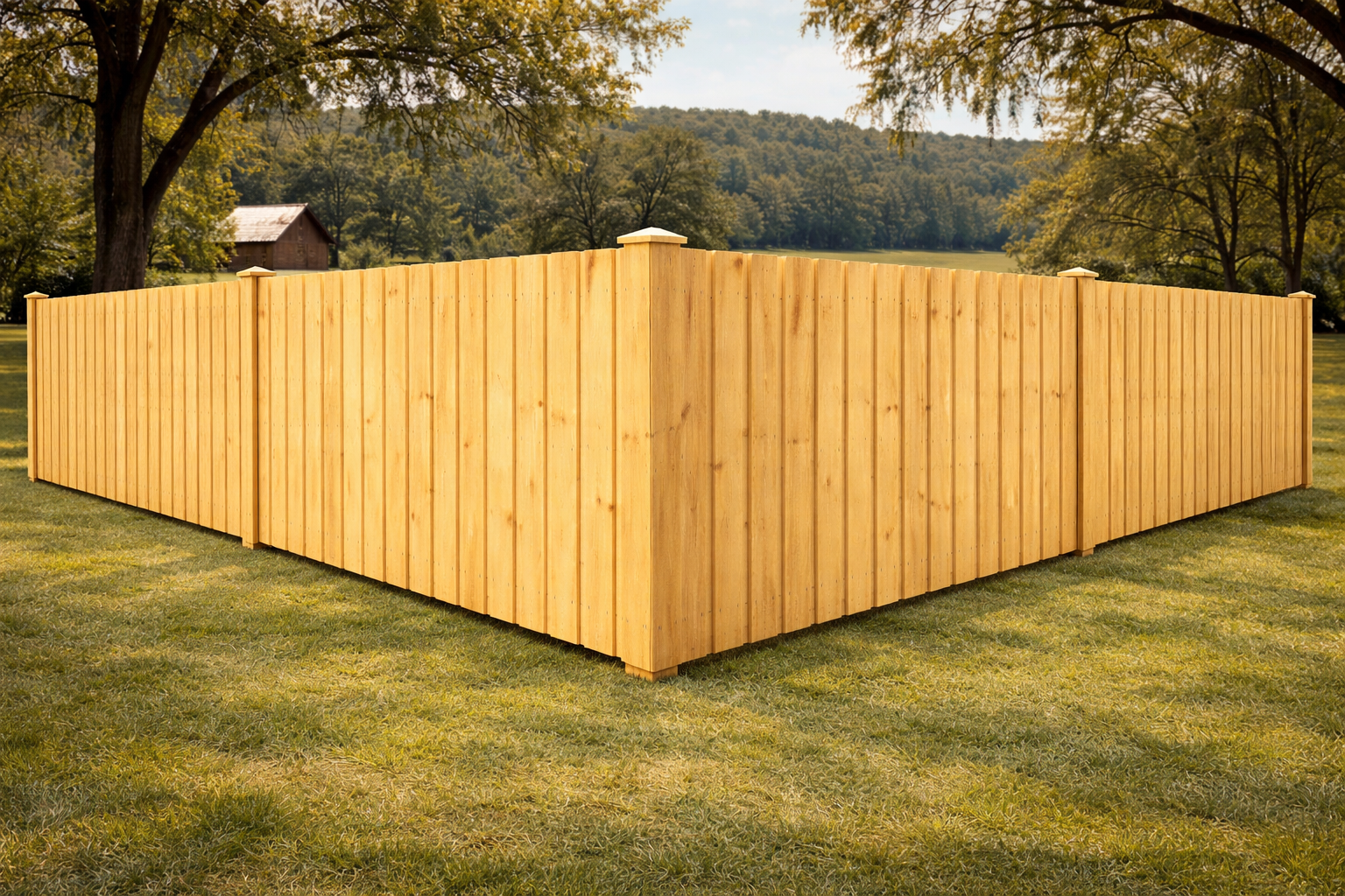 Board on Board fence style