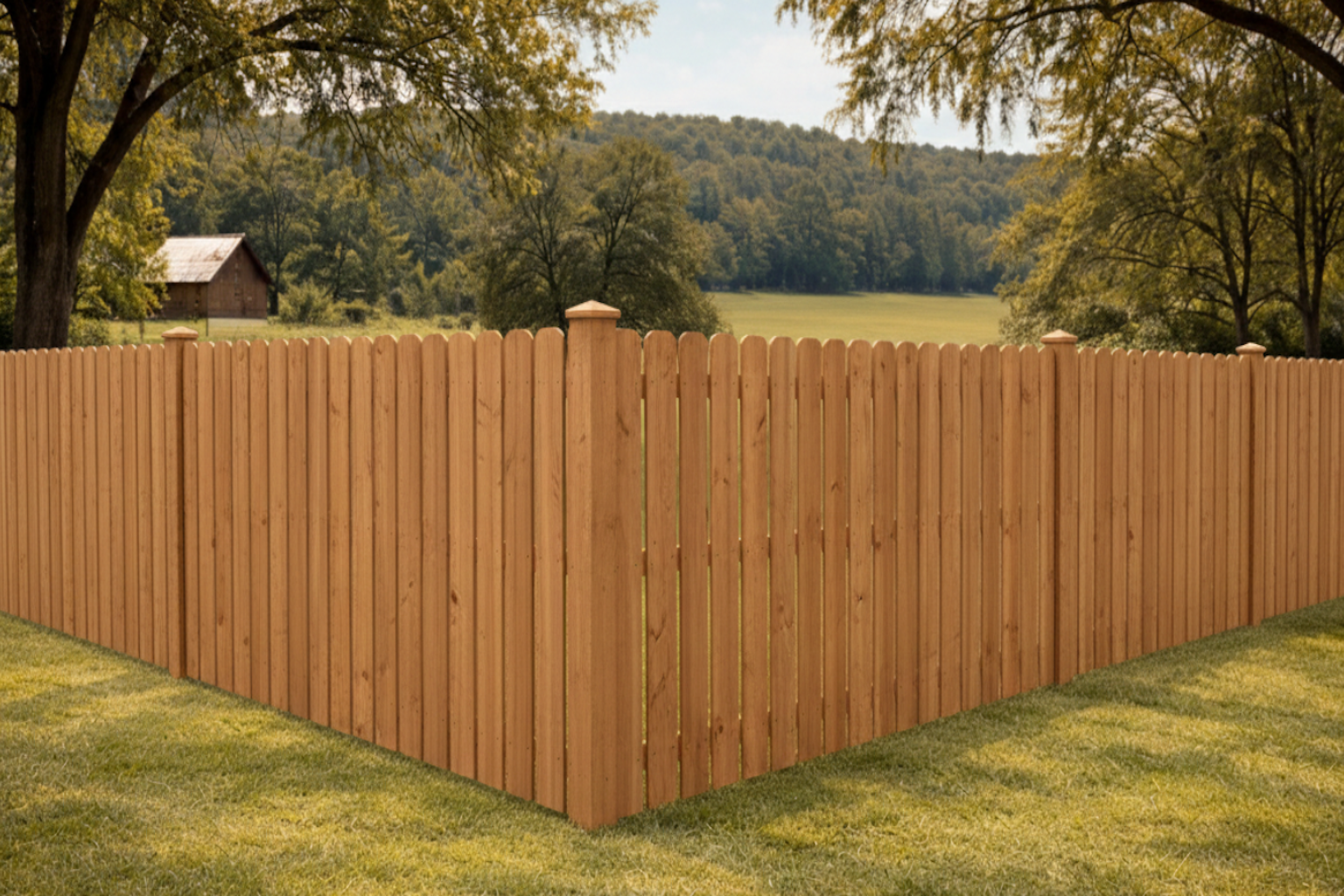 Stockade fence style